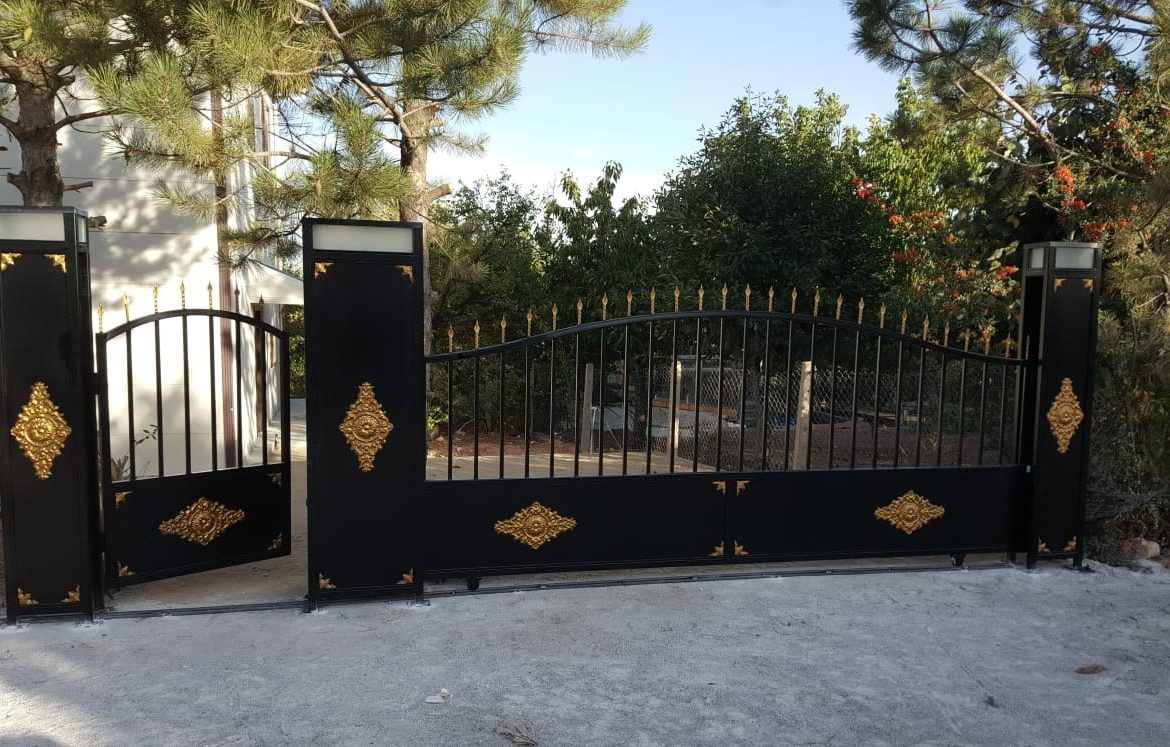 AlpAli ferforje ve demir bahçe kapısı uygulaması